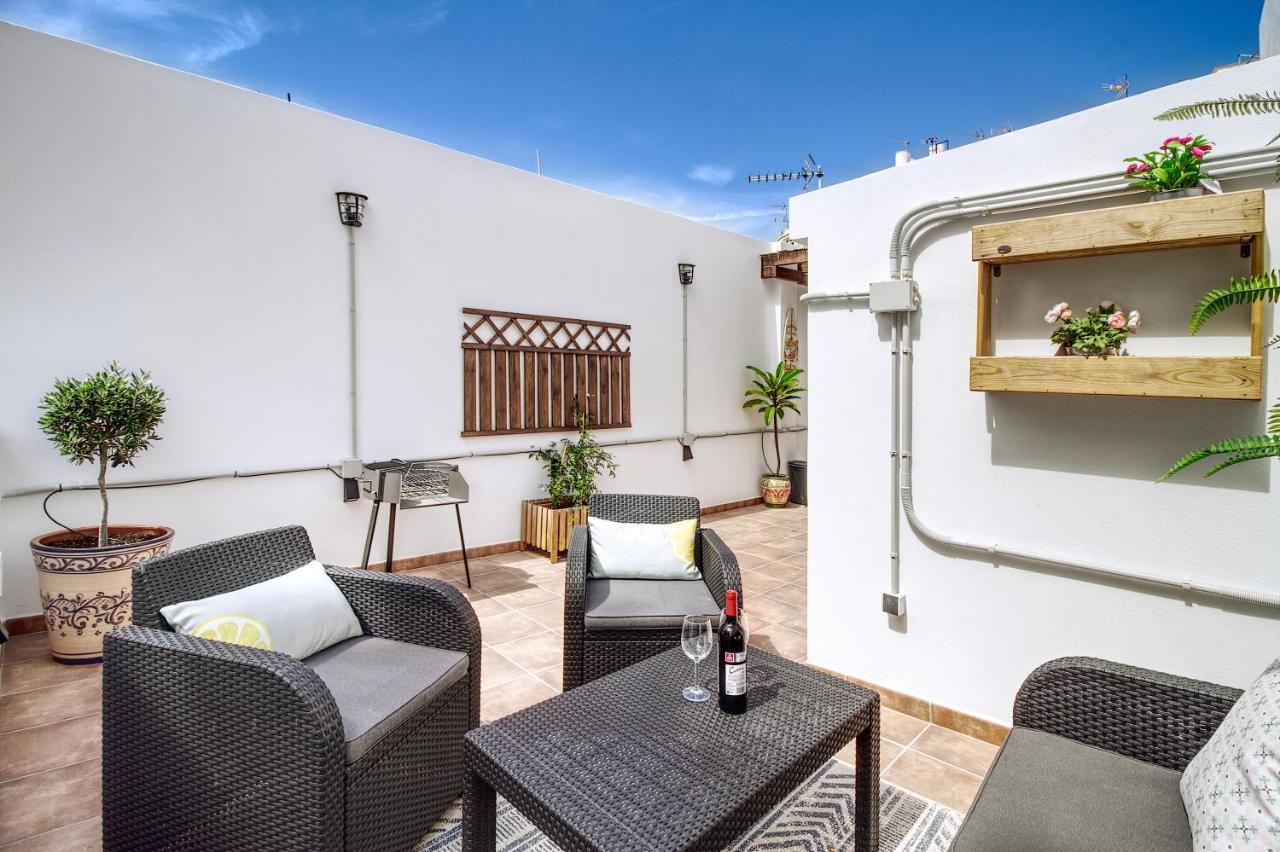 Barcelo 21, Parking On Request, Atico With Terrace & Studio With Patio, Center, Breakfast Included, Quite Neighborhood, Bc Málaga Exteriör bild
